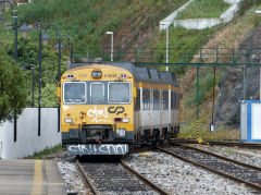 
Porto - Pocinho DMU '048' at Regua Station, April 2012